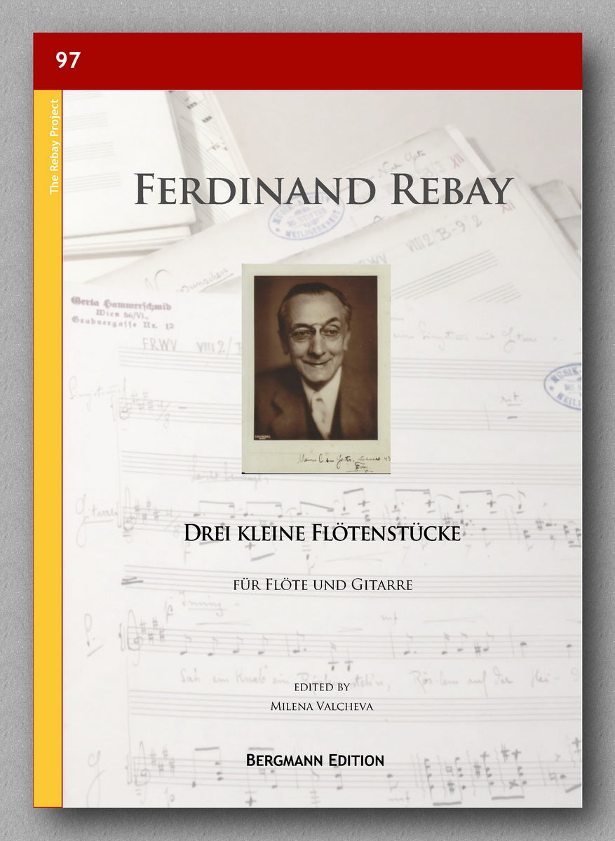 Rebay [097], Drei kleine Flötenstücke, preview of the cover