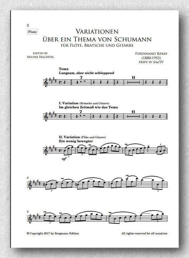 Rebay [015] Variationen über ein Thema von Schumann