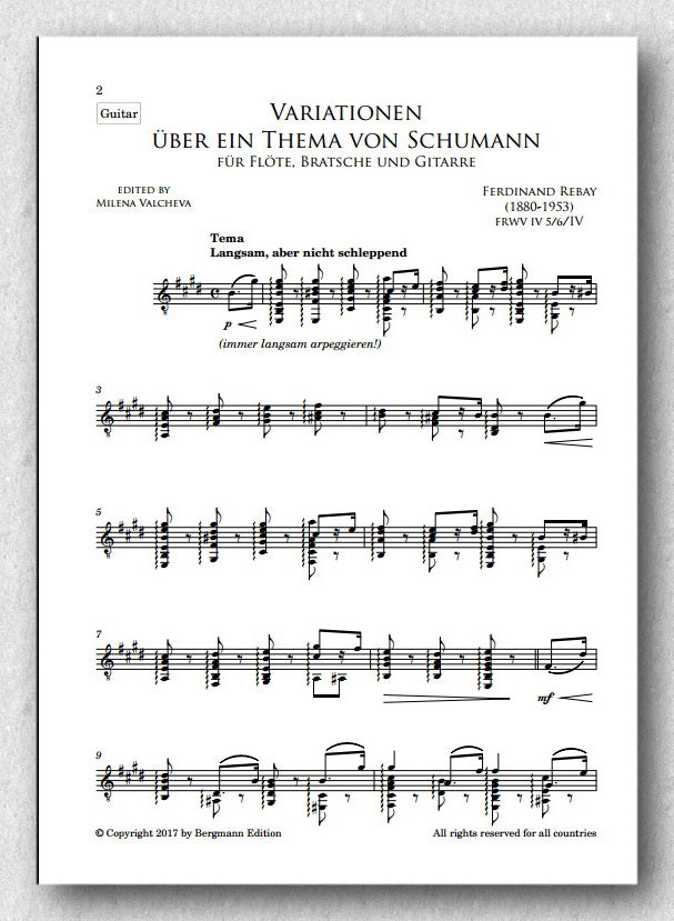 Rebay [015] Variationen über ein Thema von Schumann