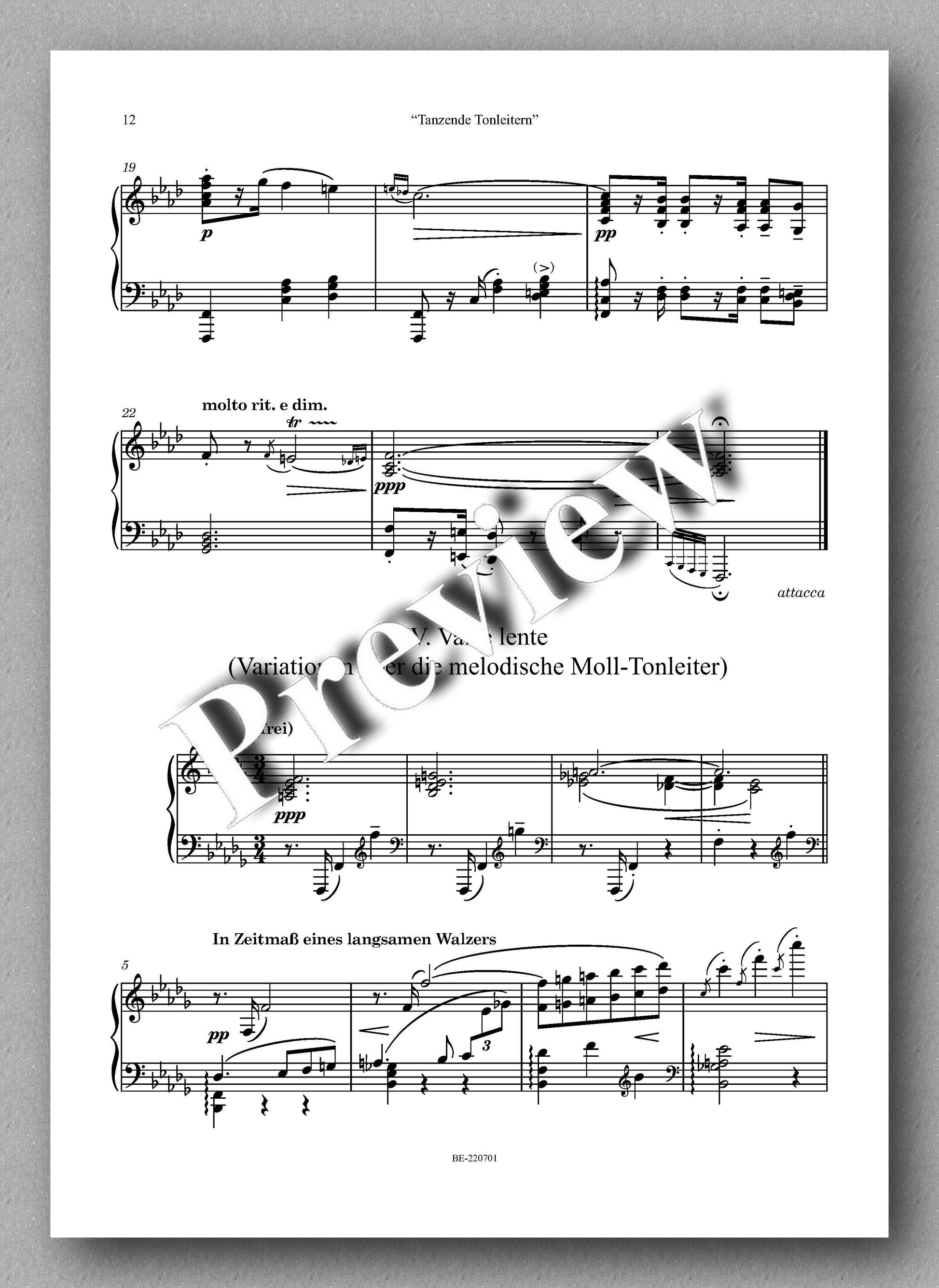 Rebay, Klavier No. 18, Tanzende Tonleitern - music score 3