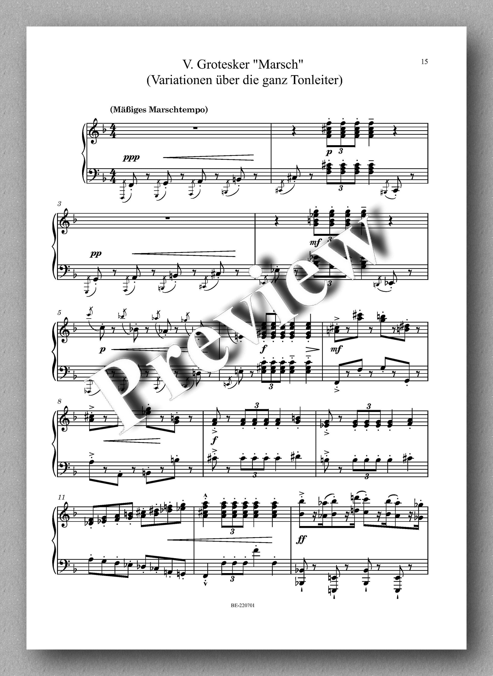 Rebay, Klavier No. 18, Tanzende Tonleitern - music score 4