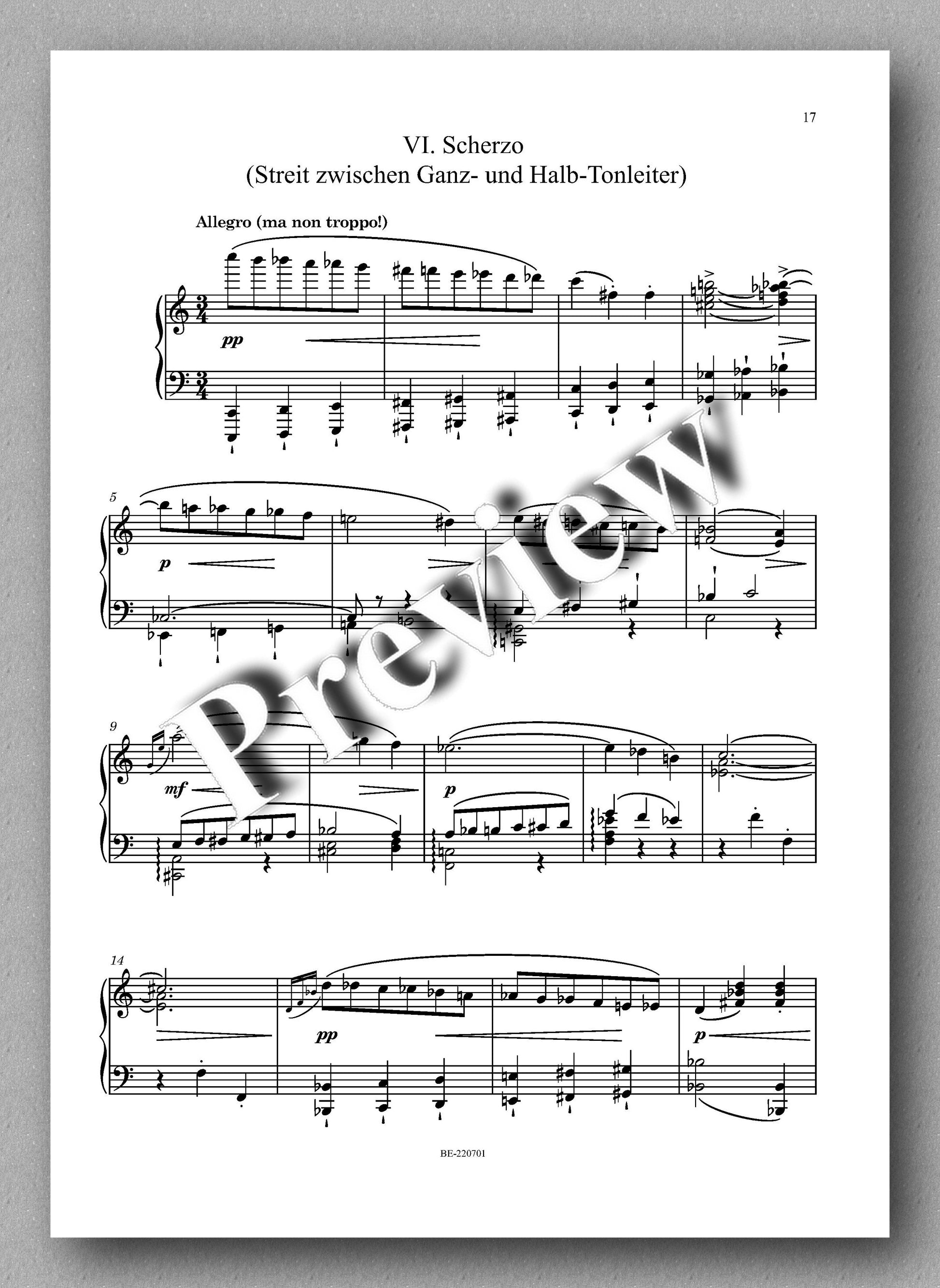 Rebay, Klavier No. 18, Tanzende Tonleitern - music score 5