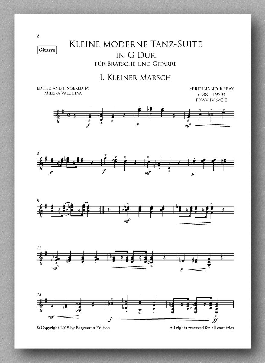 Rebay [092], Kleine moderne Tanz-Suite in G Dur - preview of the score 3