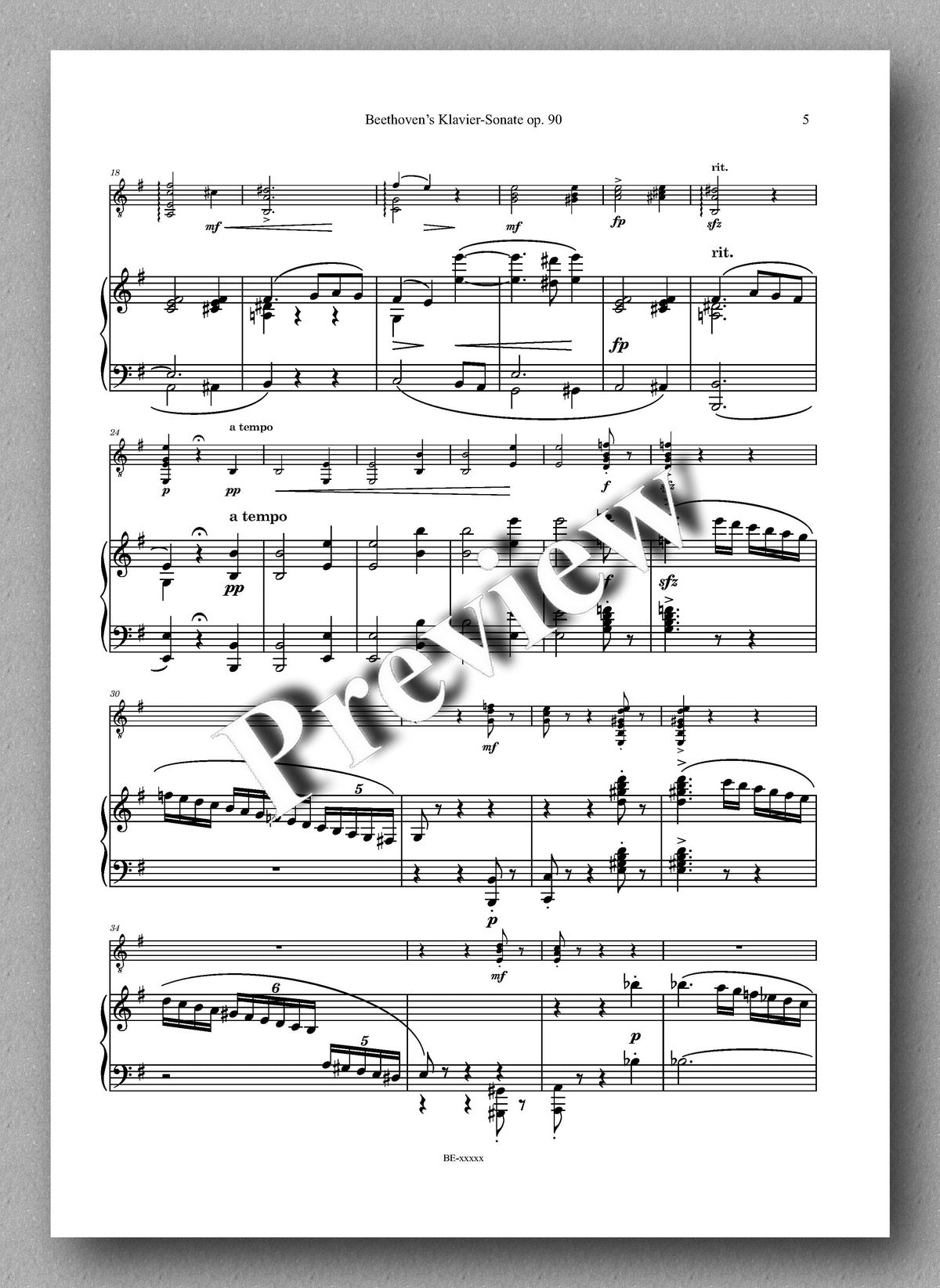 Rebay [151], Beethoven’s Klavier-Sonate op. 90 - Muusic score 2