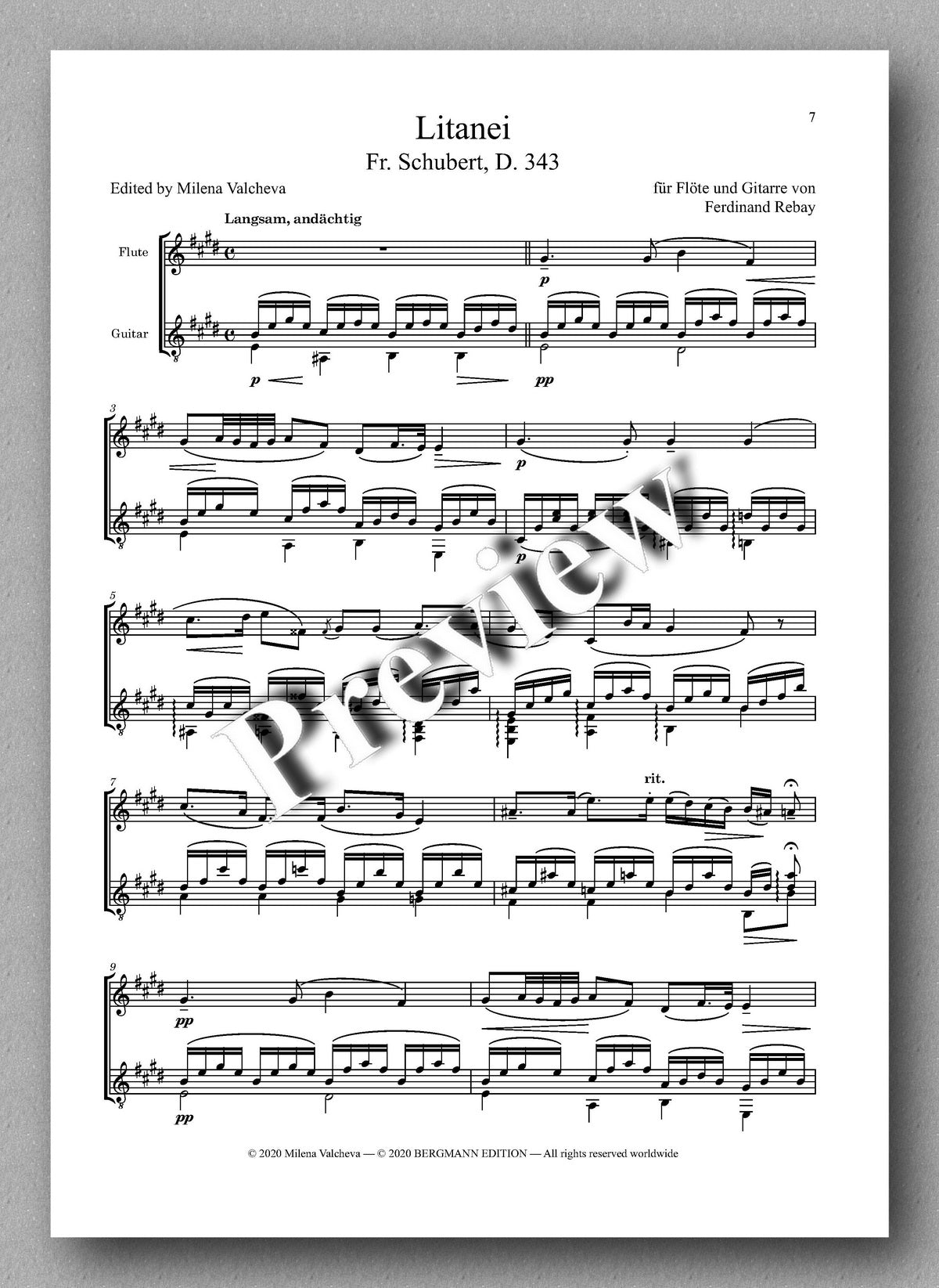 Rebay [158], Sechs Lieder von Franz Schubert - music score 2