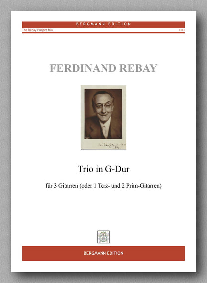 Trio in four movements for guitar trio by Ferdinand Rebay - cover