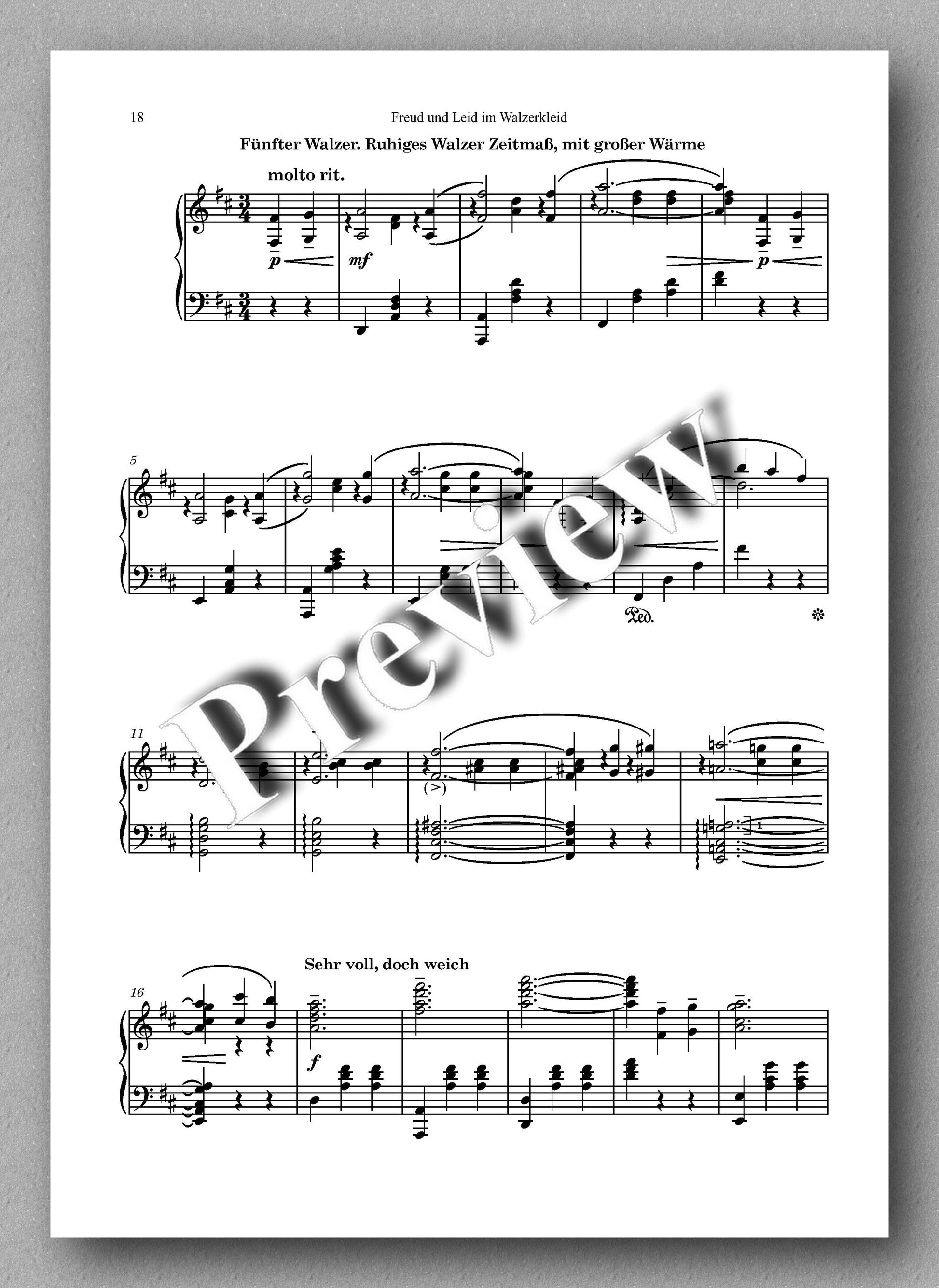 Rebay, Klavier No. 6, Freud und Leid im Walzerkleid - music score 3