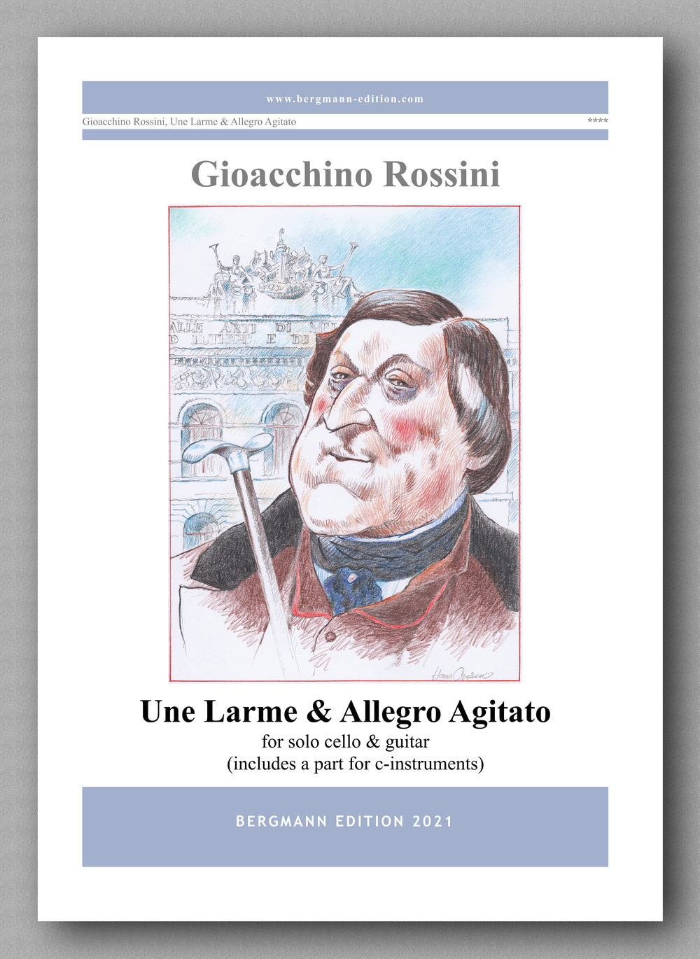 Rossini-Edvardsen, Une Larme & Allegro Agitato - cover