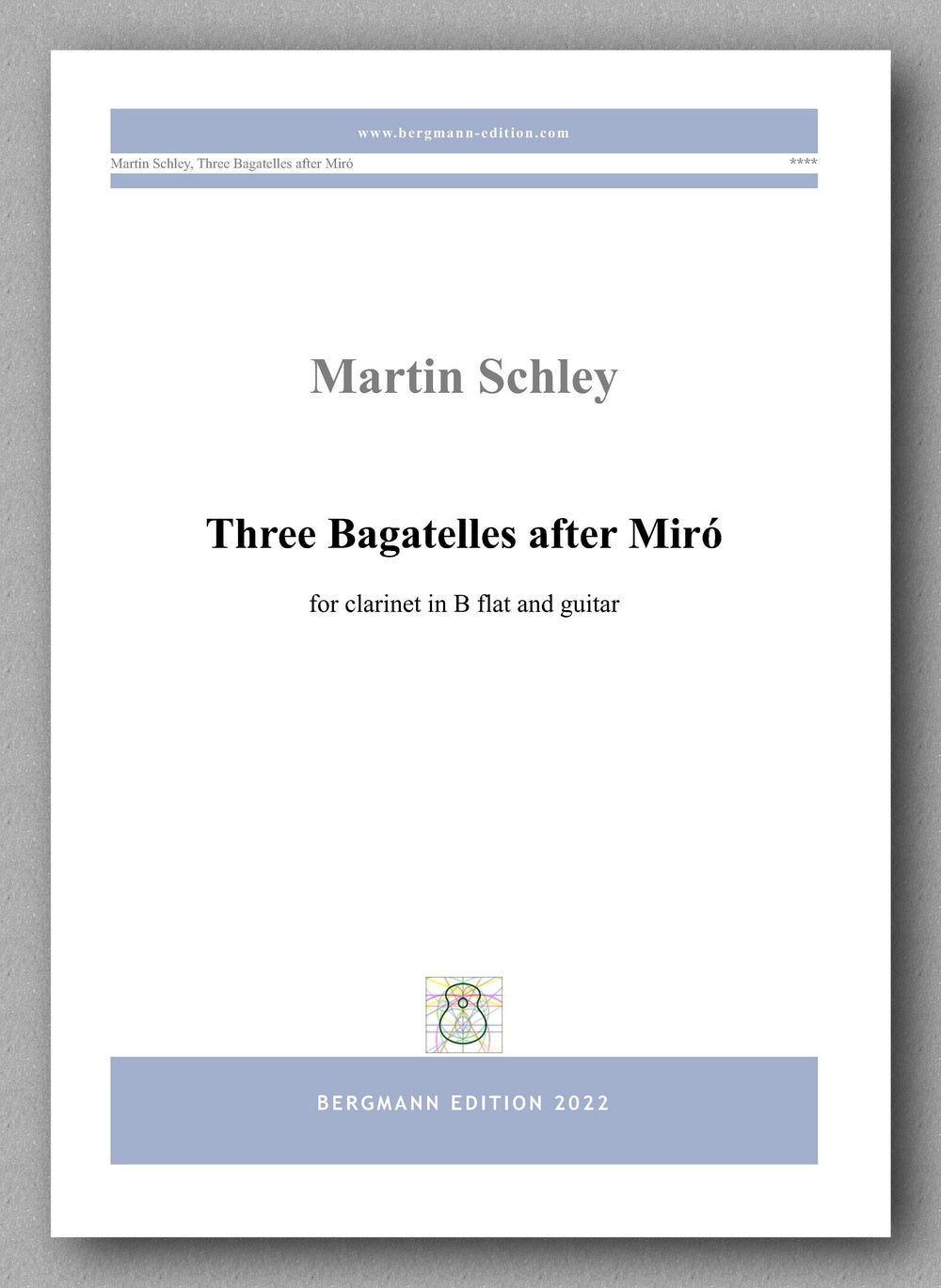 Martin Schley, Three Bagatelles after Miró - cover