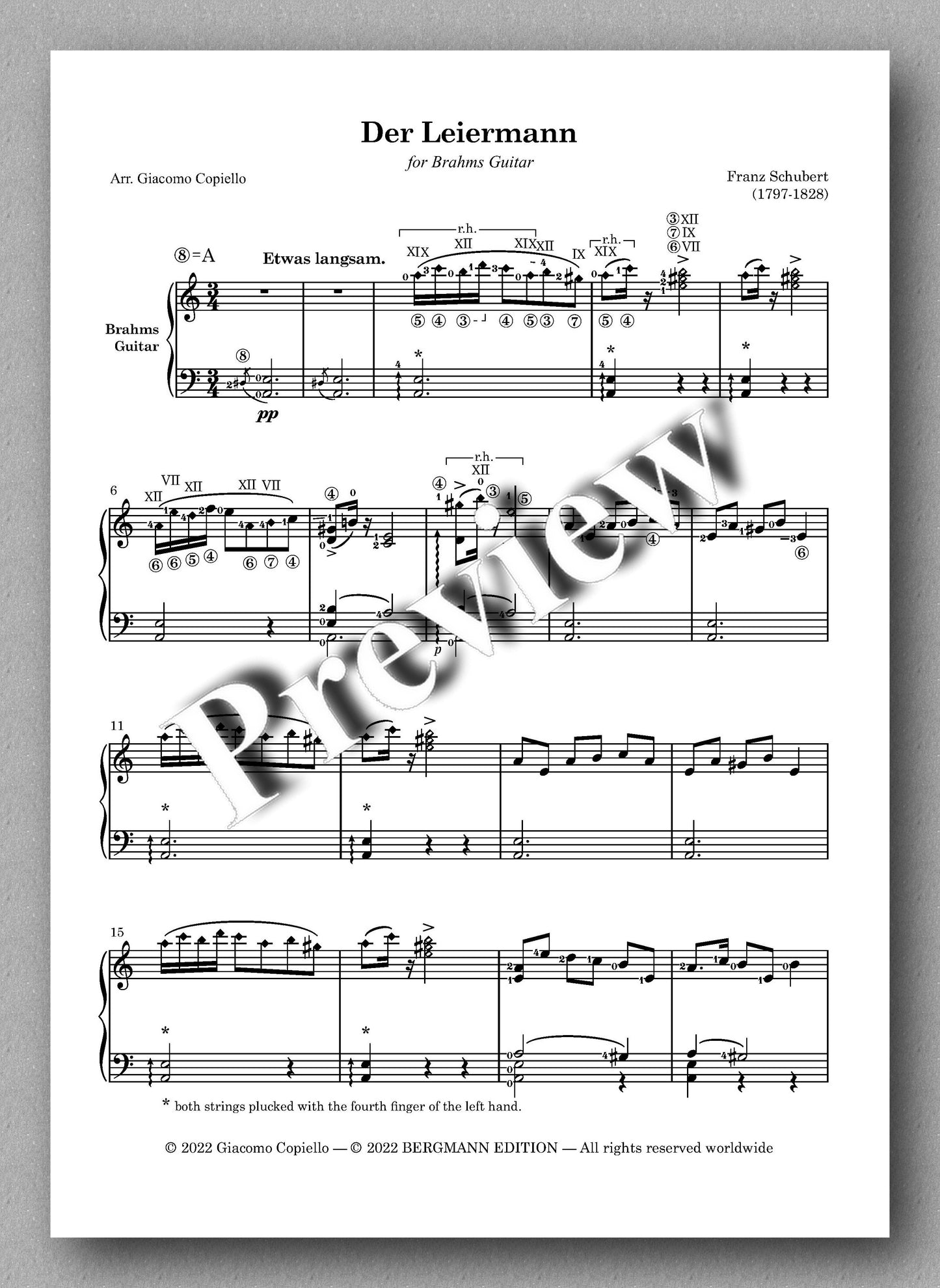 Lieder vol. 1, by Franz Schubert  - preview of the music score 2