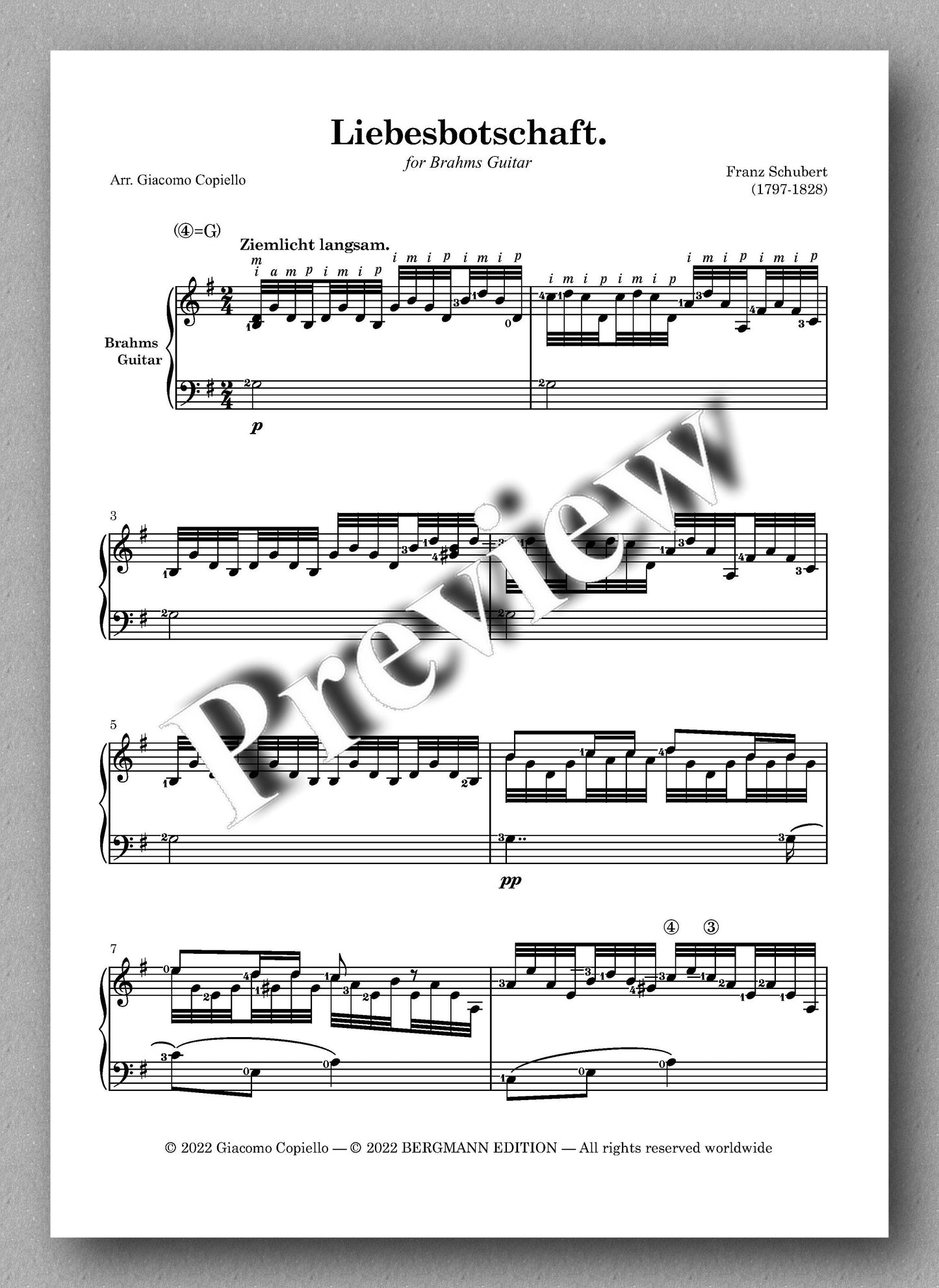 Lieder vol. 2, by Franz Schubert  - preview of the music score 2