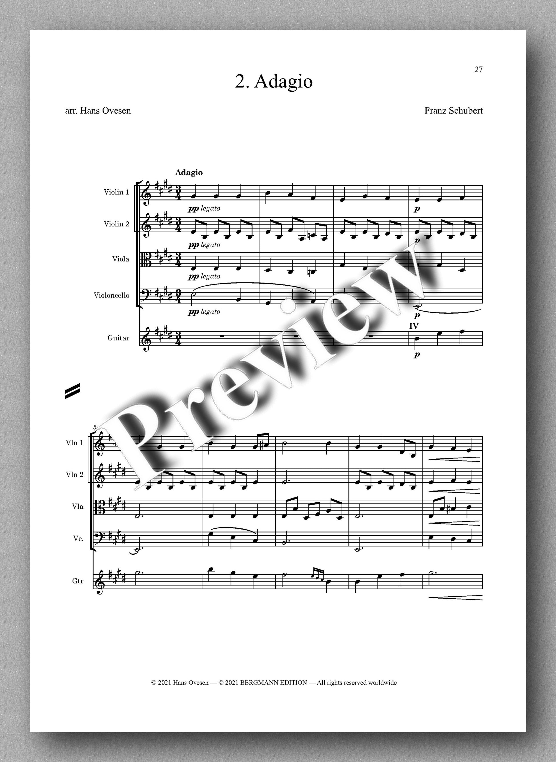 Schubert-Ovesen, Arpeggione Sonata - music score 3