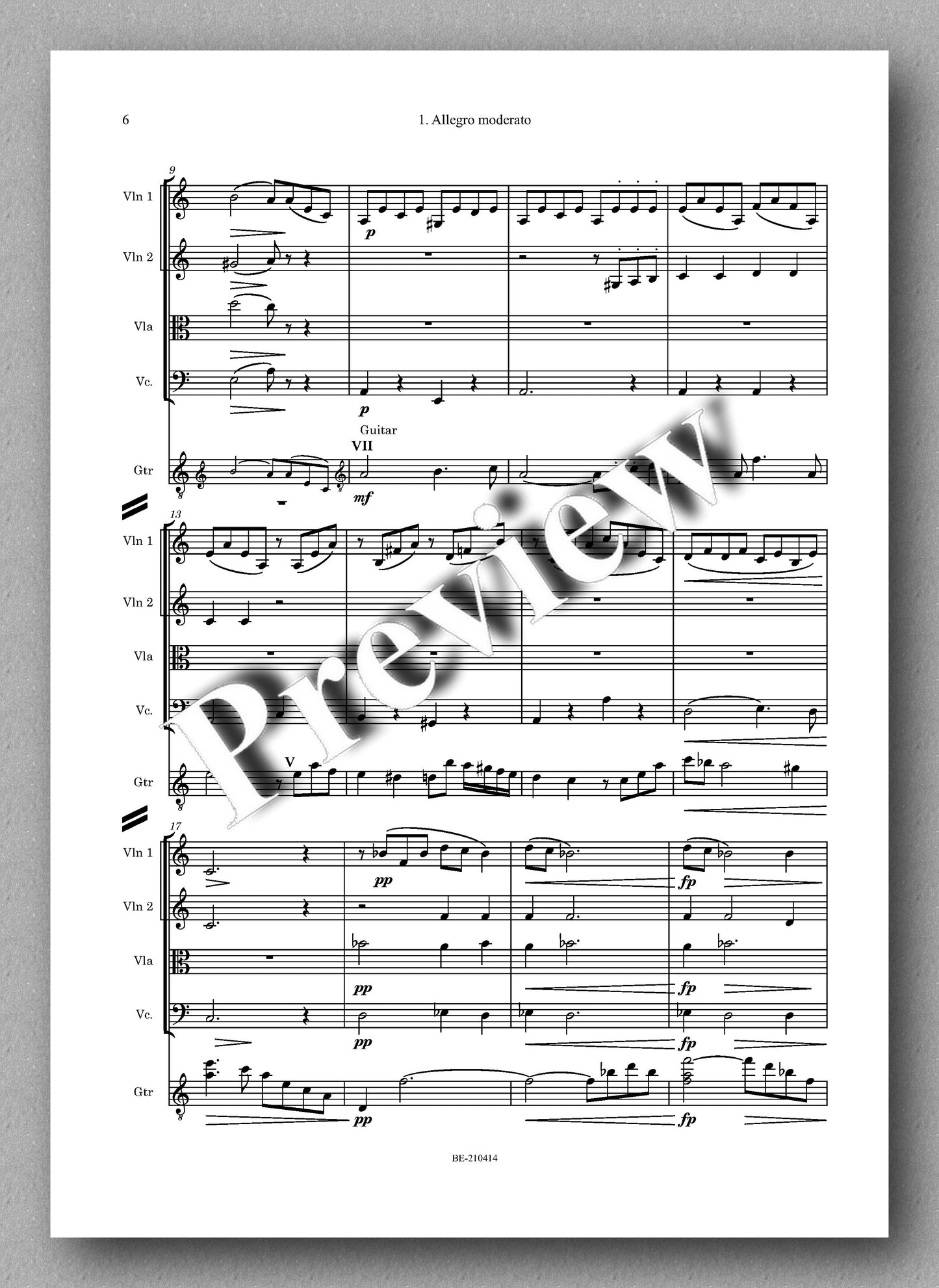Schubert-Ovesen, Arpeggione Sonata - music score 2