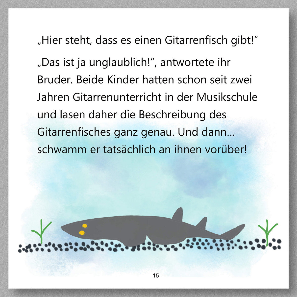 Der Gitarrenfisch by Petra Schwarzl - preview of the text
