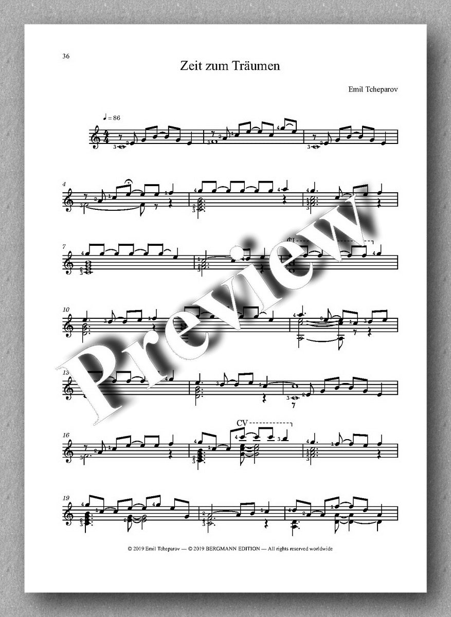 Emil Tcheparov, Einblicke - preview of the music score 6