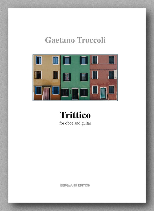 Trittico for oboe and guitar by Gaetano Troccoli - preview of the cover