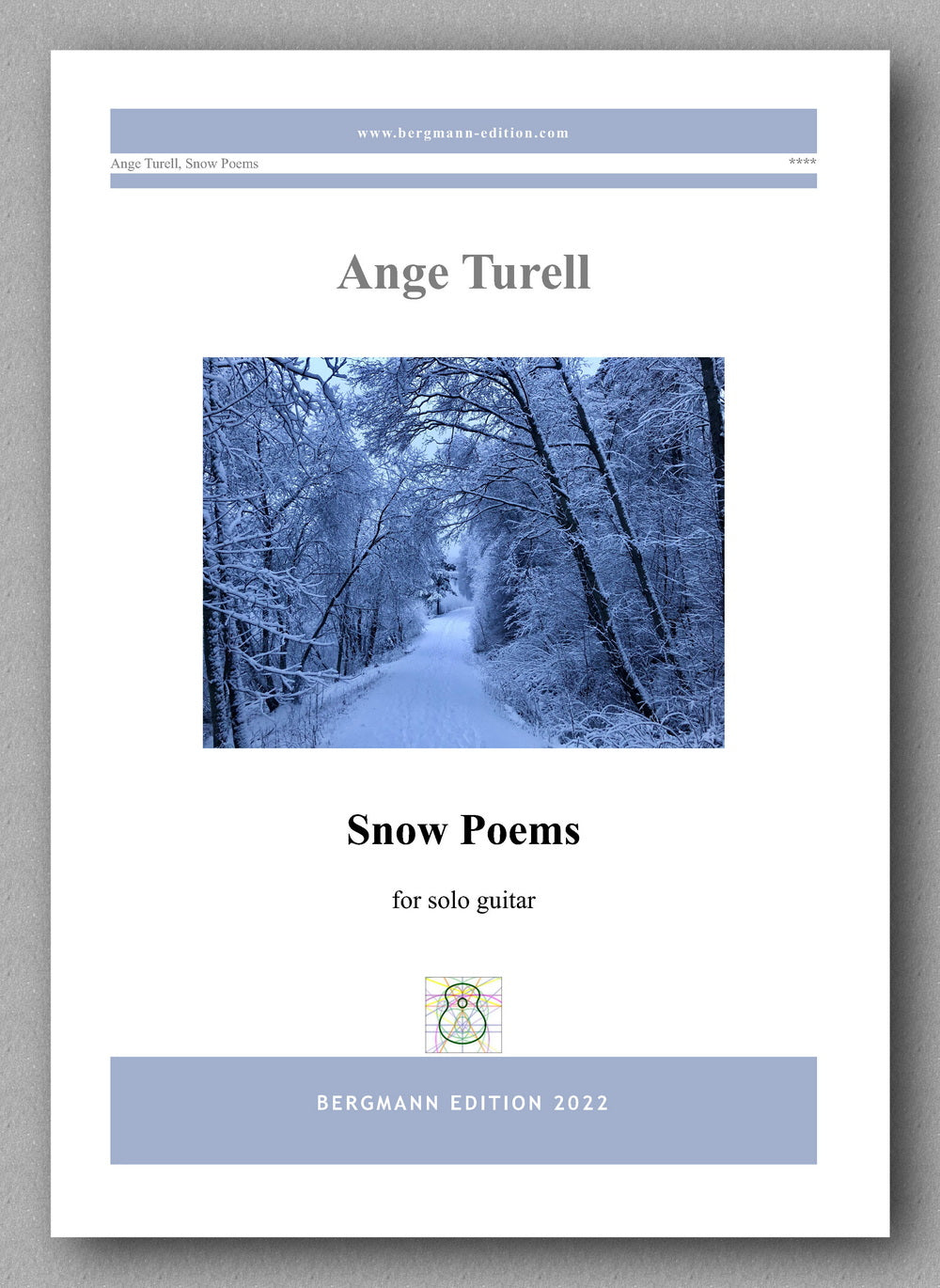 Ange Turell, Snow Poems - preview of the cover