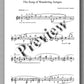 The Song of Wandering Aengus by Richard Vaughan - preview of the music score 1