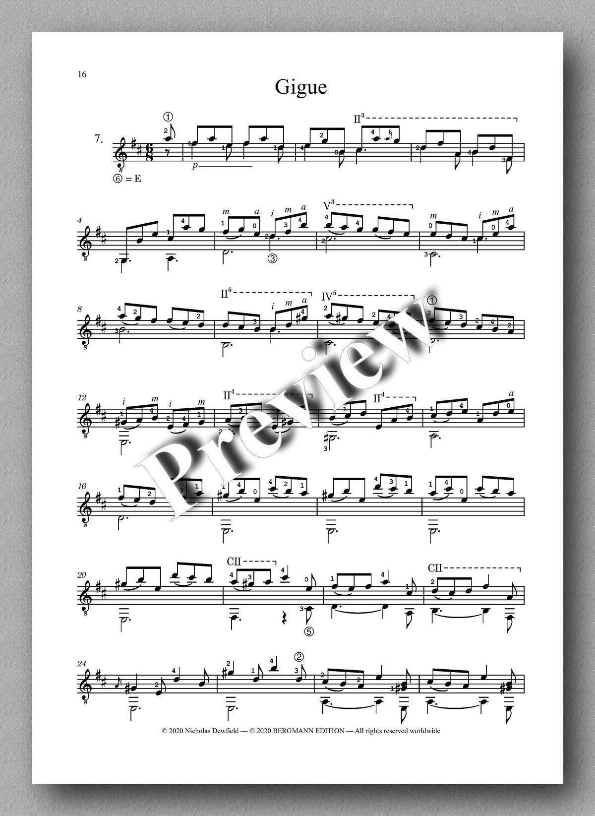 Weiss-Dewfield, Sonata No. 2 - gigue