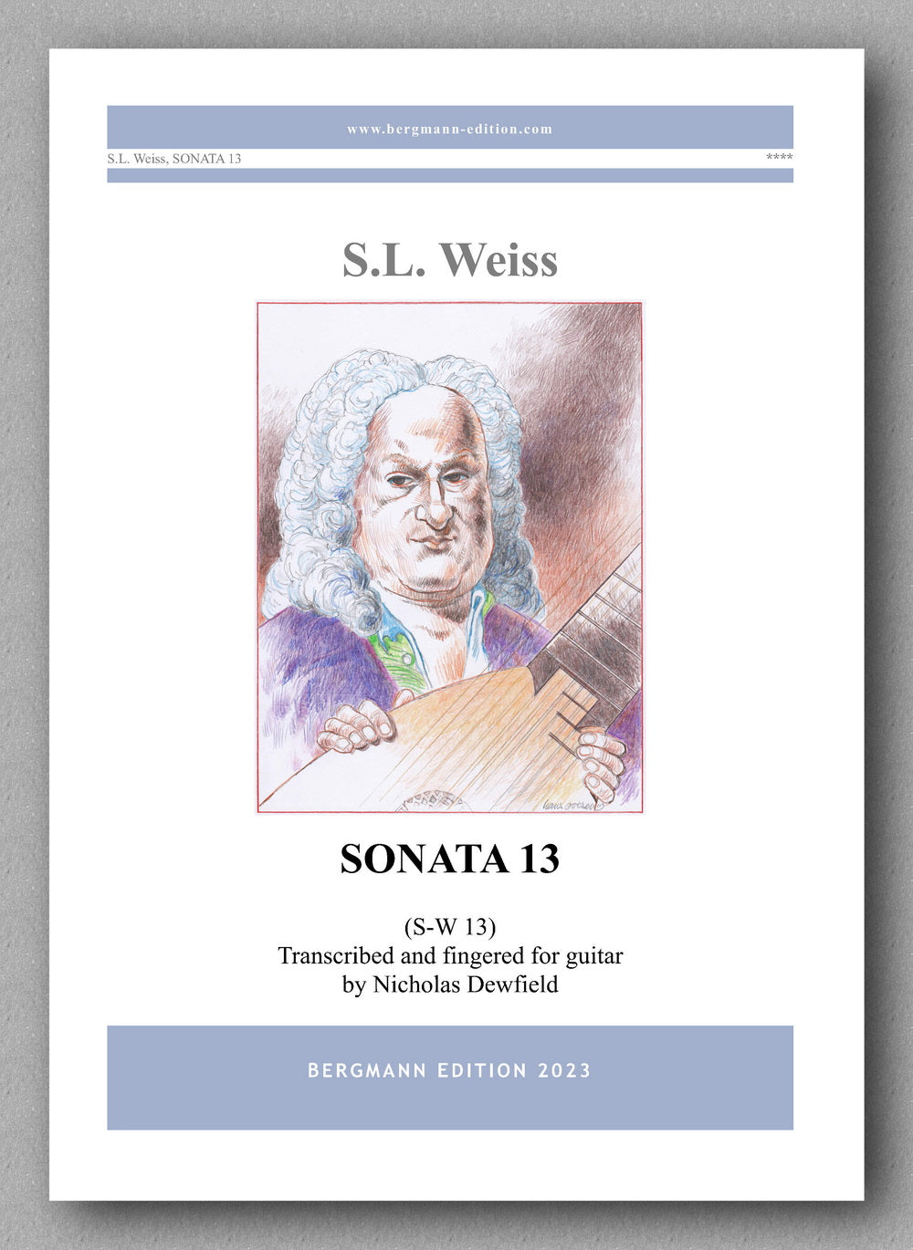 Sylvius Leopold Weiss (1687-1750), Sonata No. 13 - preview of the cover