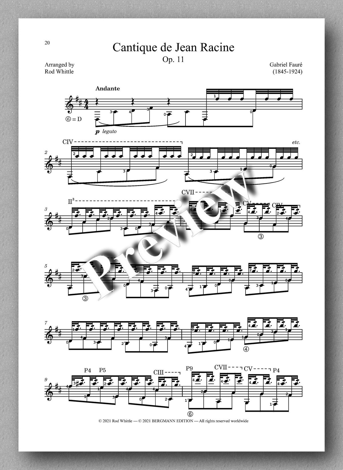 Whittle, Tremolo Pieces - music score 5