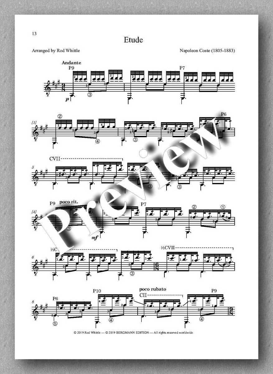 Whittle, Tremolo Pieces - music score 3