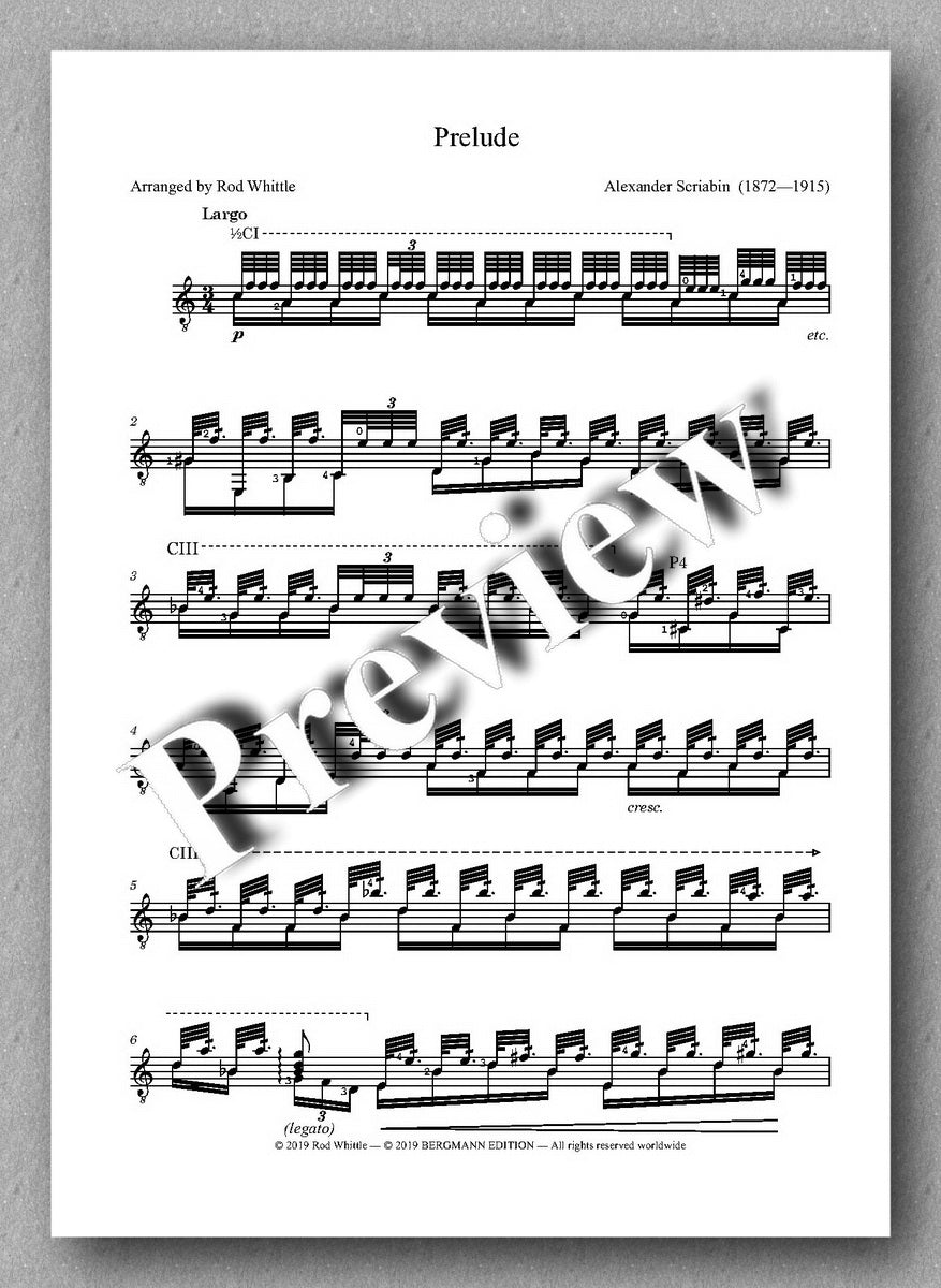 Whittle, Tremolo Pieces - music score 1