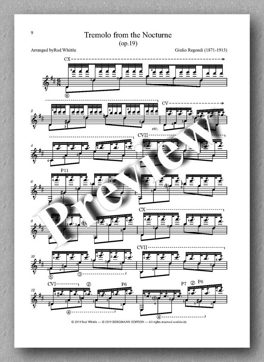 Whittle, Tremolo Pieces - music score 2