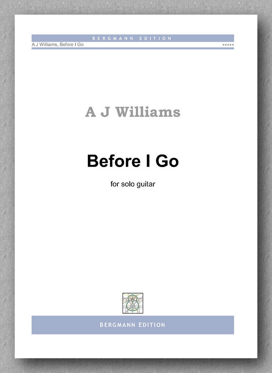 Andrew Williams, Before I Go - preview of the cover