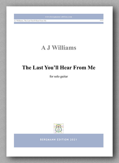 Williams, The Last You’ll Hear From Me - cover