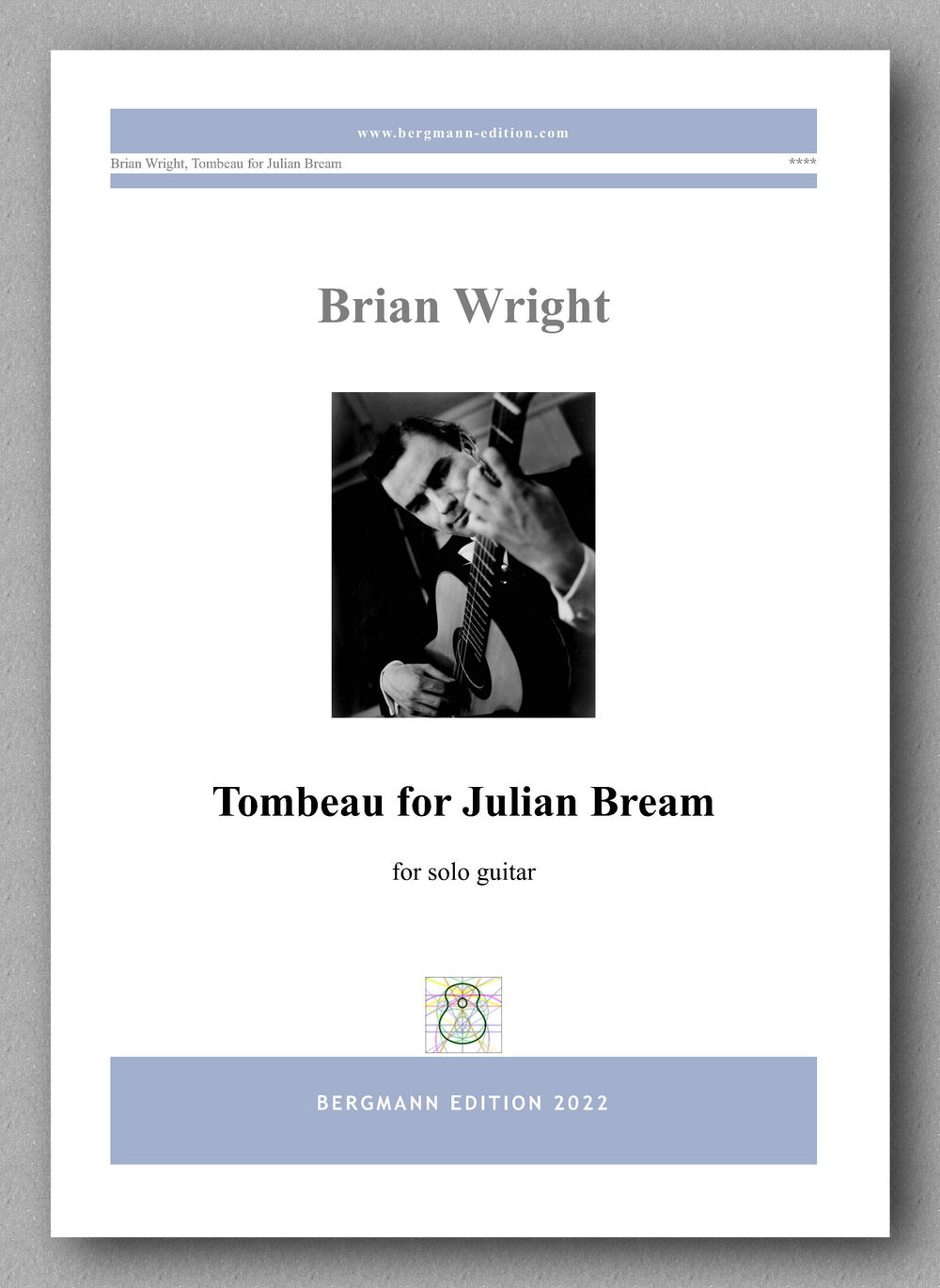 Brian Wright, Tombeau for Julian Bream - preview of the cover