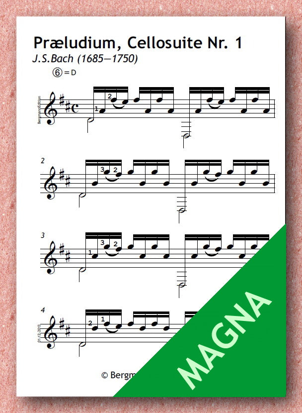 Bach BWV 1007, Prelude