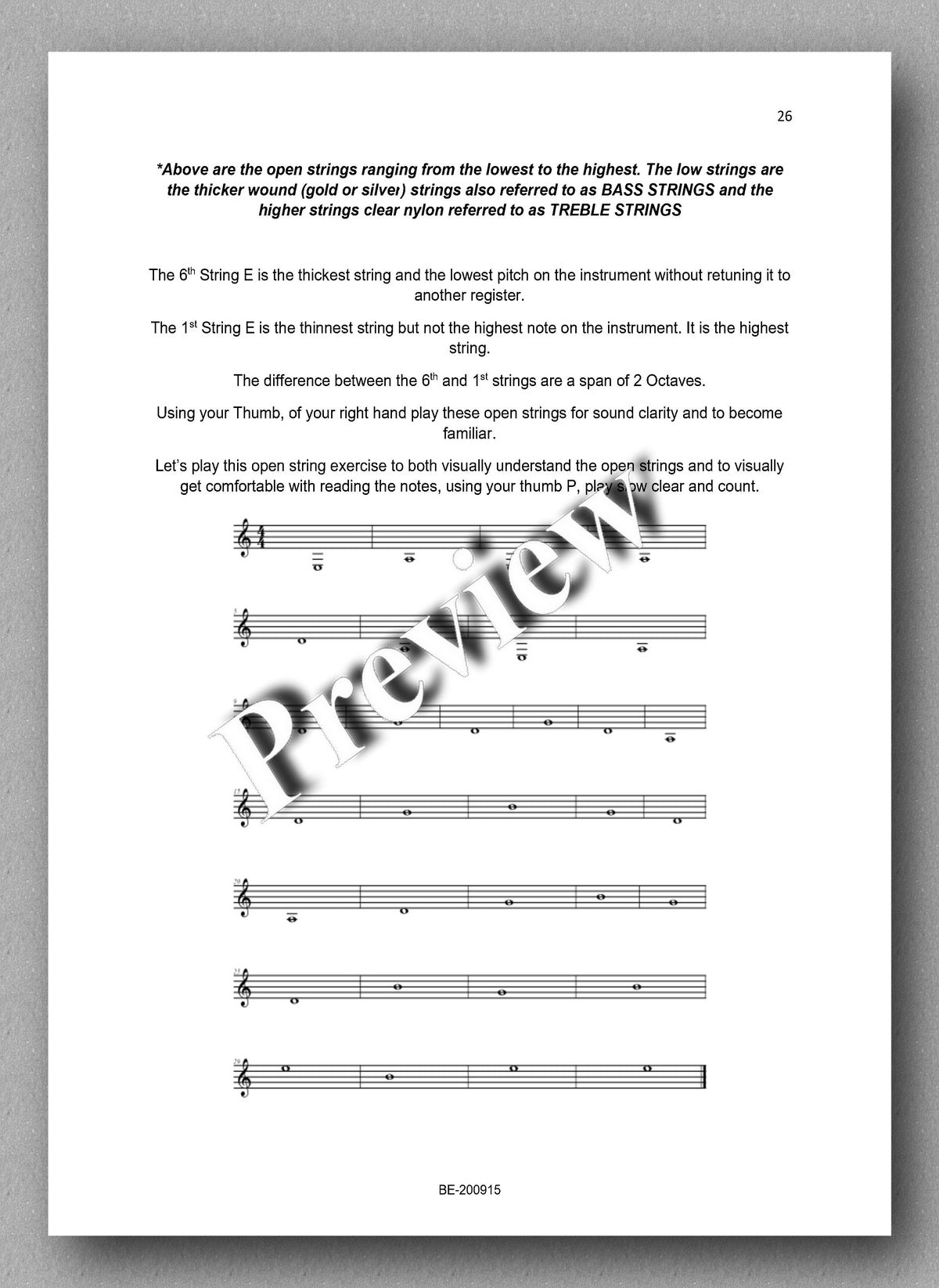 Preparatory Guide for Classical Guitar & Music Theory - preview of the text 2