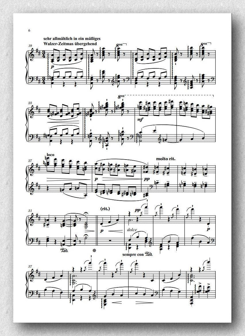 Rebay, Klavier no. 1, Paraphrase über Strauss Walzer, An der schönen blauen Donau